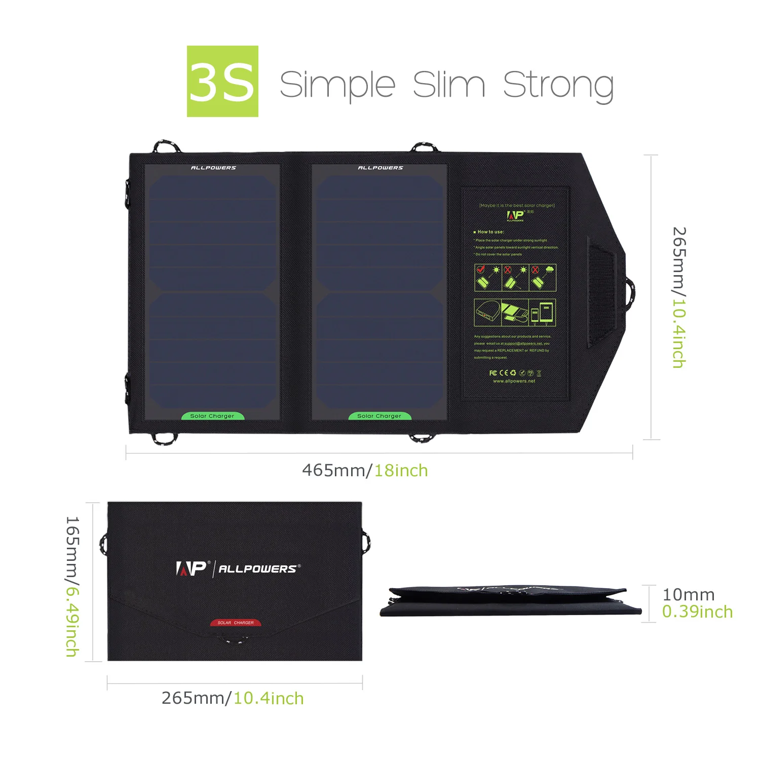 ALLPOWERS 5V 10W Solar Charger - Image 3