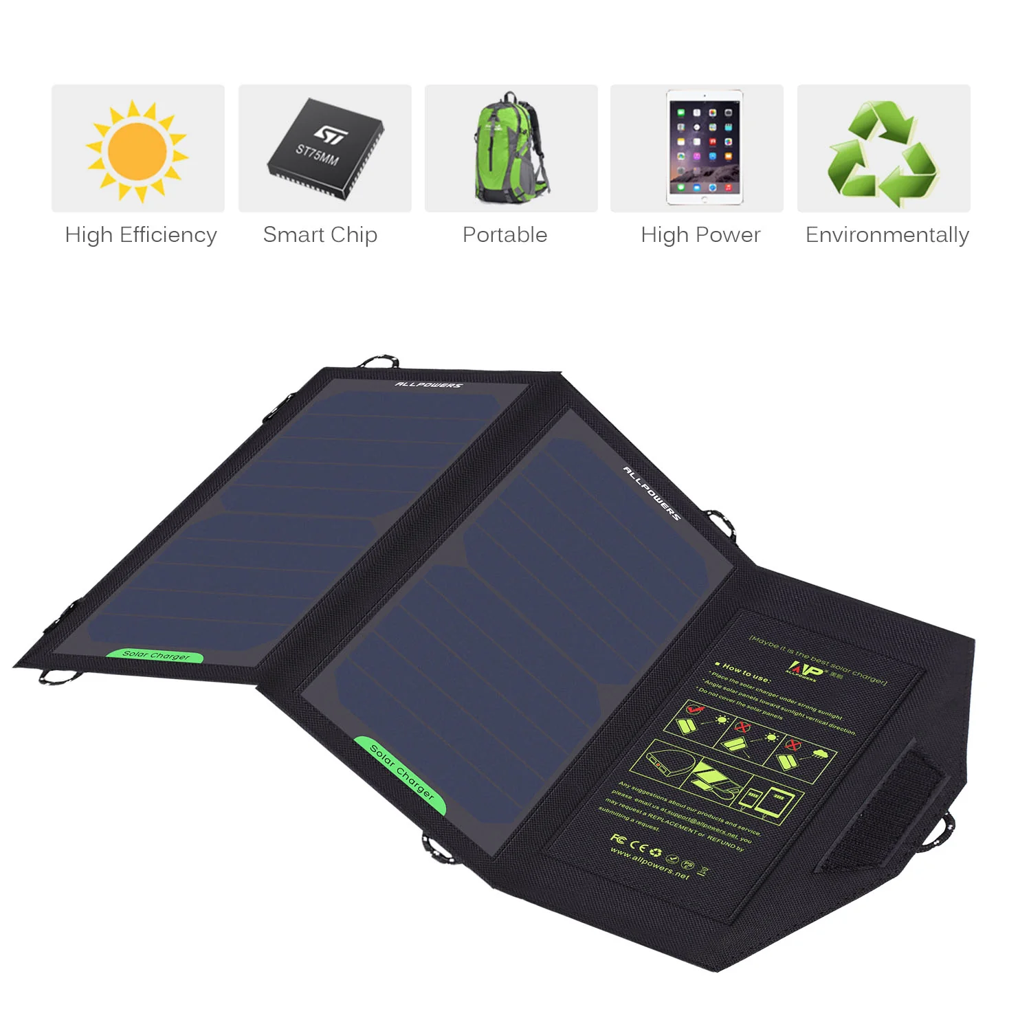 ALLPOWERS 5V 10W Solar Charger - Image 7