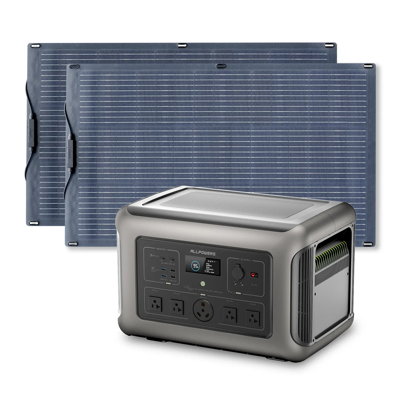 ALLPOWERS Solar Generator Kit 3200W (R3500 + SF100 100W Flexible Solar Panel) - Image 13