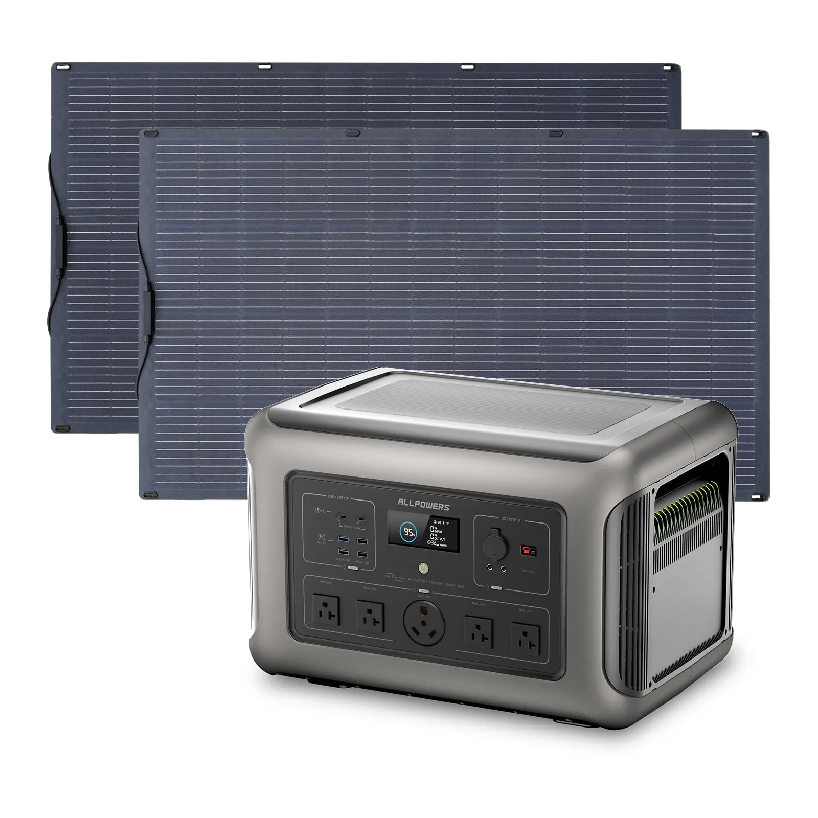 ALLPOWERS Solar Generator Kit 3200W (R3500 + SF200 200W Flexible Solar Panel) - Image 11