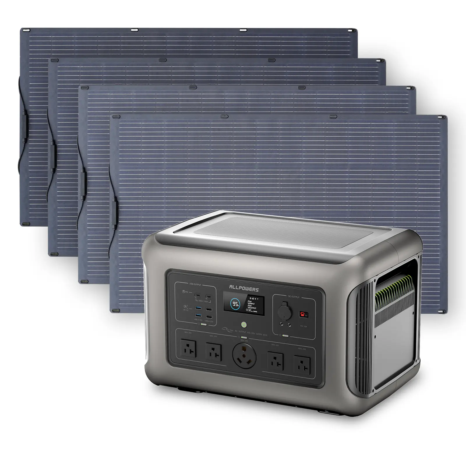 ALLPOWERS Solar Generator Kit 3200W (R3500 + SF200 200W Flexible Solar Panel) - Image 12