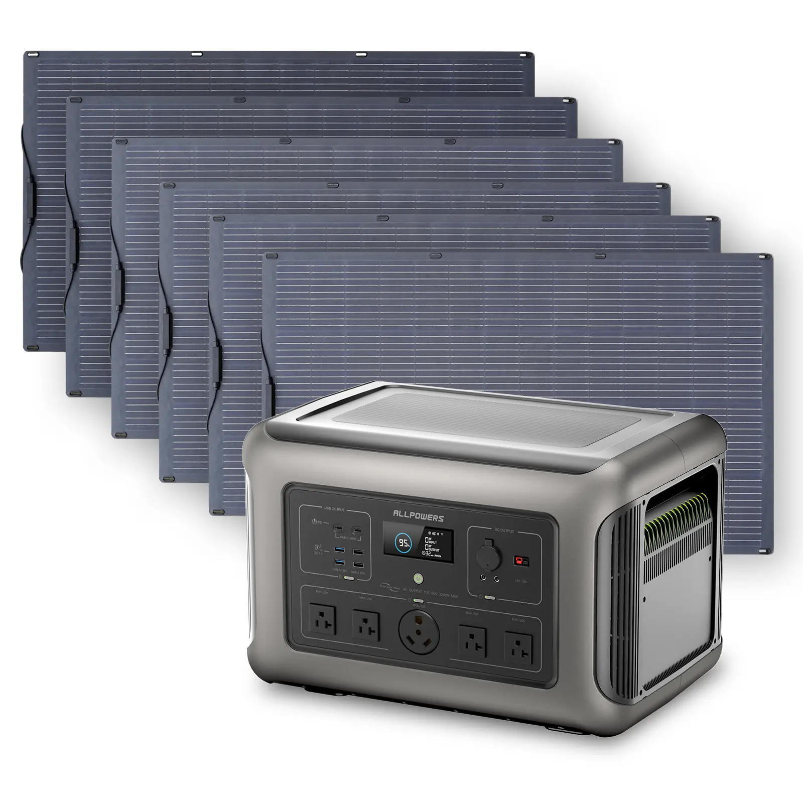 ALLPOWERS Solar Generator Kit 3200W (R3500 + SF200 200W Flexible Solar Panel) - Image 13