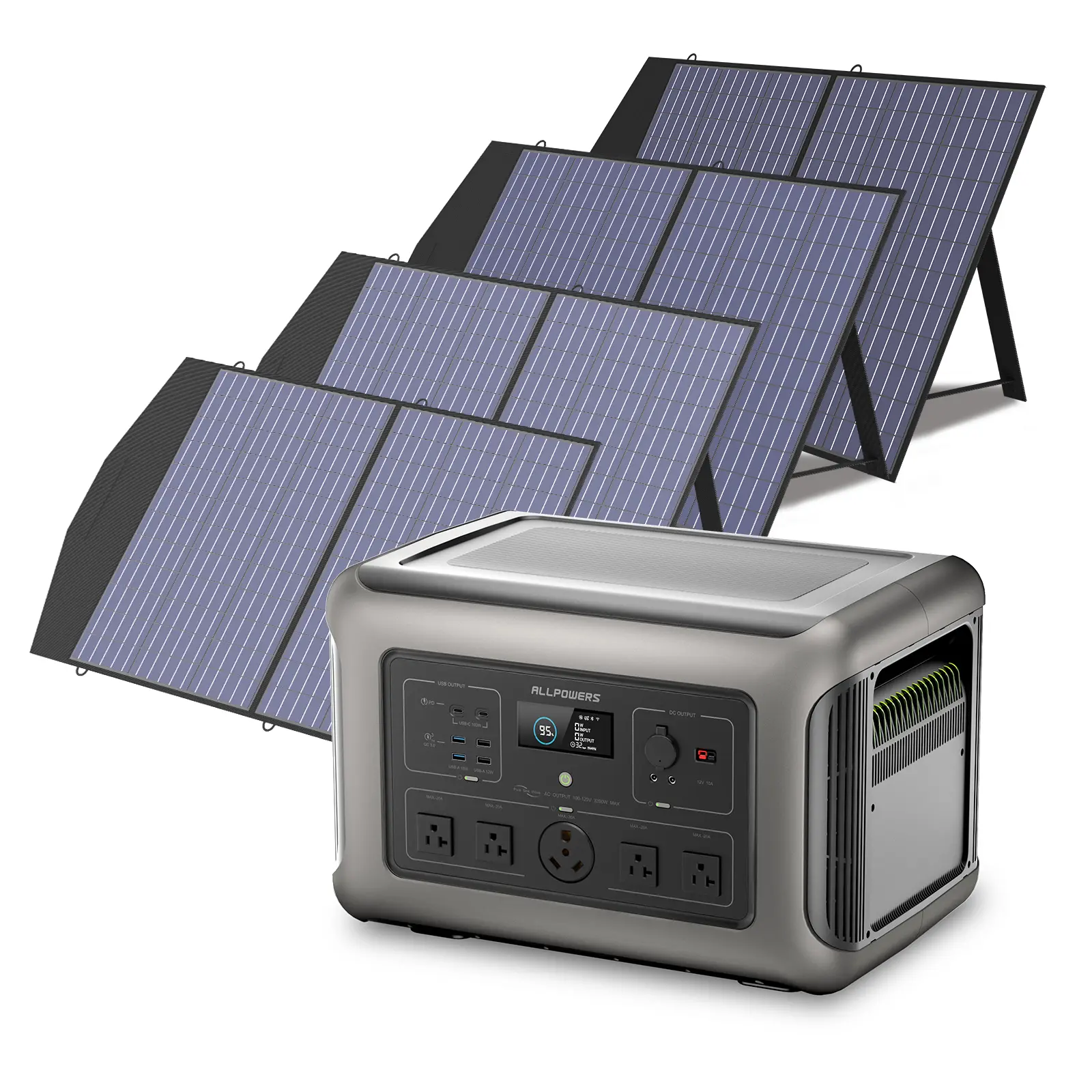 ALLPOWERS Solar Generator Kit 3200W (R3500 + SP027 100W Solar Panel) - Image 10