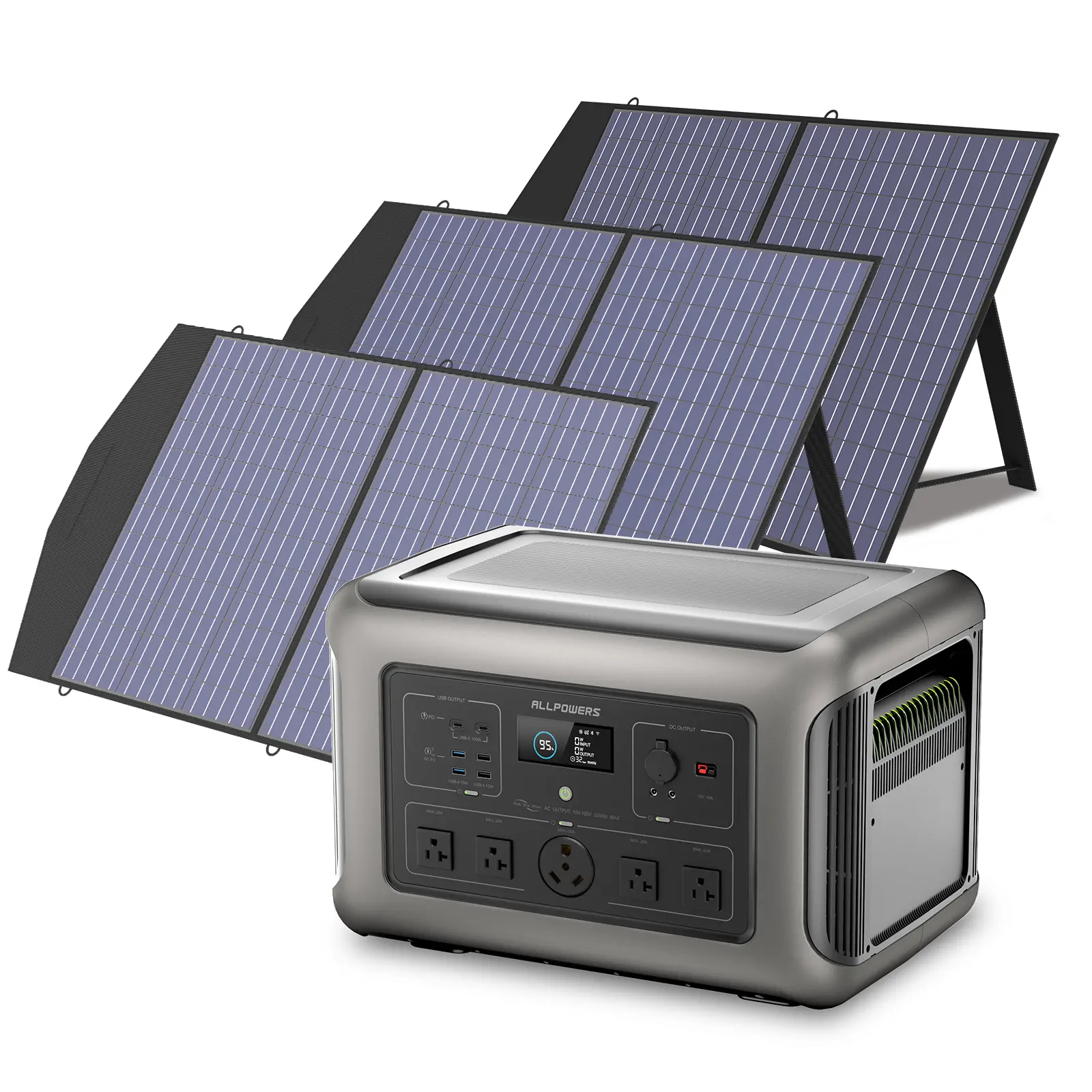 ALLPOWERS Solar Generator Kit 3200W (R3500 + SP027 100W Solar Panel) - Image 9