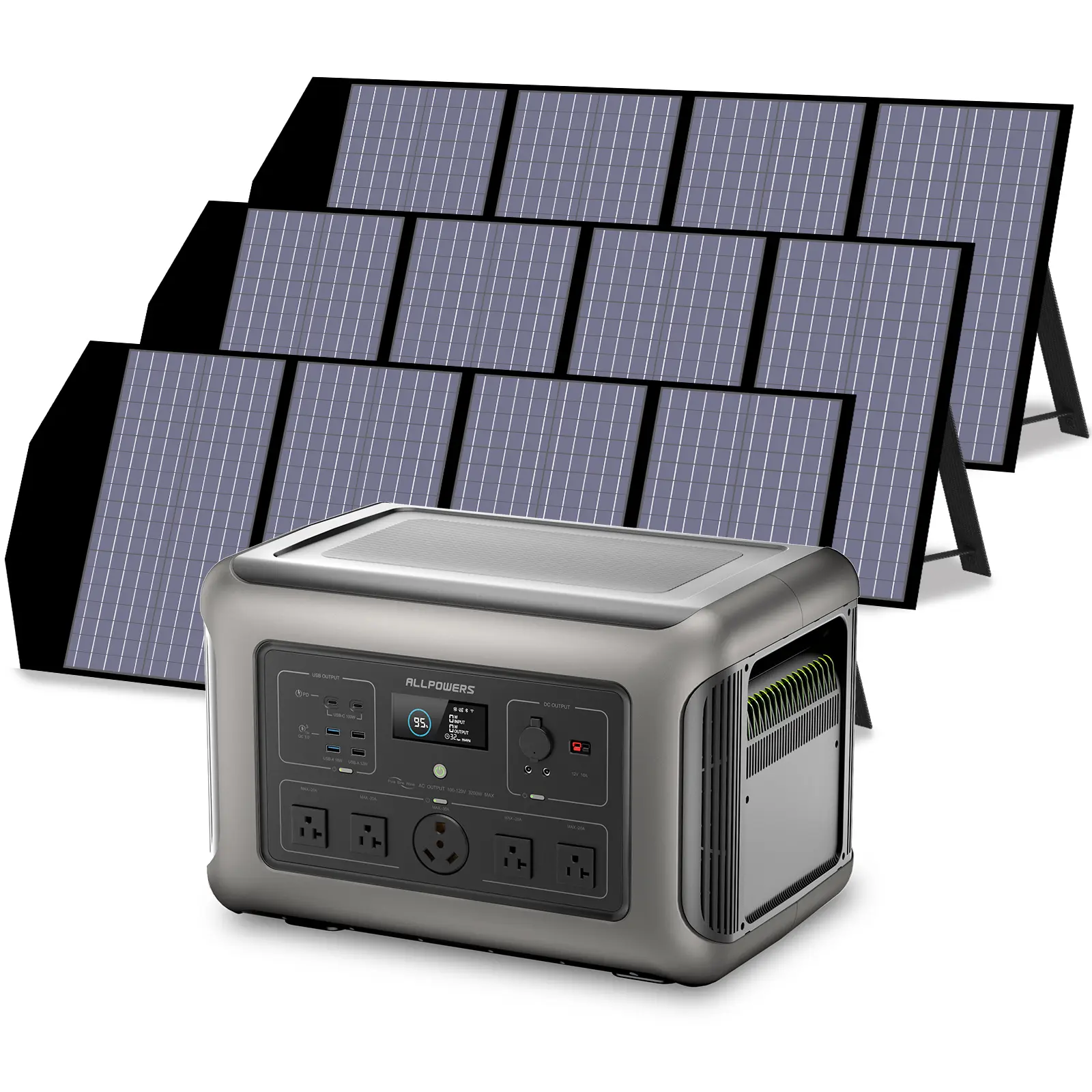 ALLPOWERS Solar Generator Kit 3200W (R3500 + SP029 140W Solar Panel) - Image 10