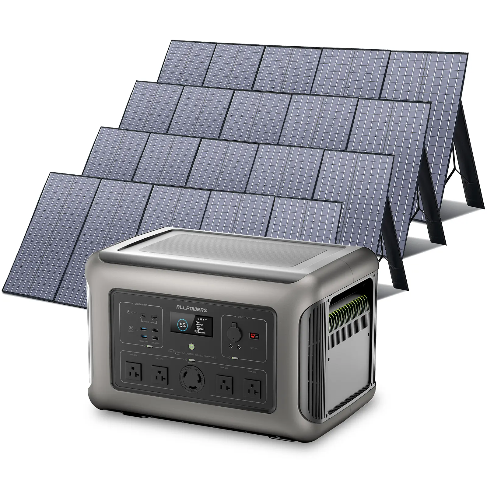 ALLPOWERS Solar Generator Kit 3200W (R3500 + SP037 400W Solar Panel) - Image 11