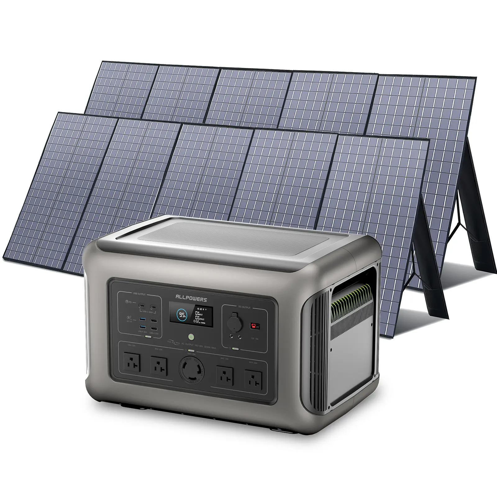 ALLPOWERS Solar Generator Kit 3200W (R3500 + SP037 400W Solar Panel) - Image 9