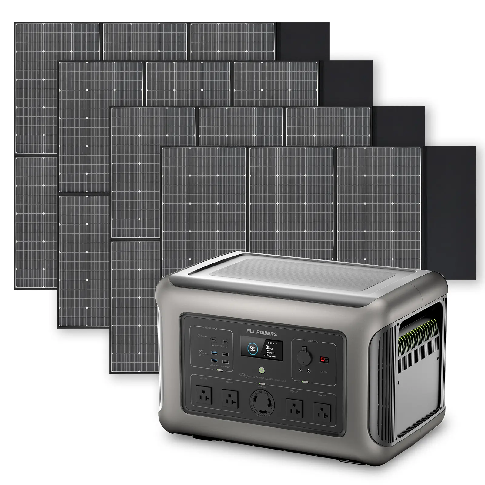 ALLPOWERS Solar Generator Kit 3200W (R3500 + SP039 600W Solar Panel) - Image 11
