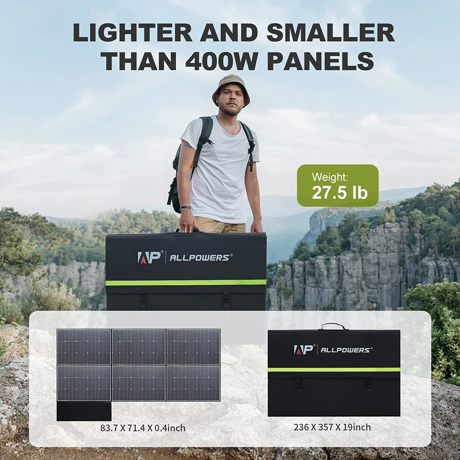 ALLPOWERS Solar Generator Kit 3200W (R3500 + SP039 600W Solar Panel) - Image 5