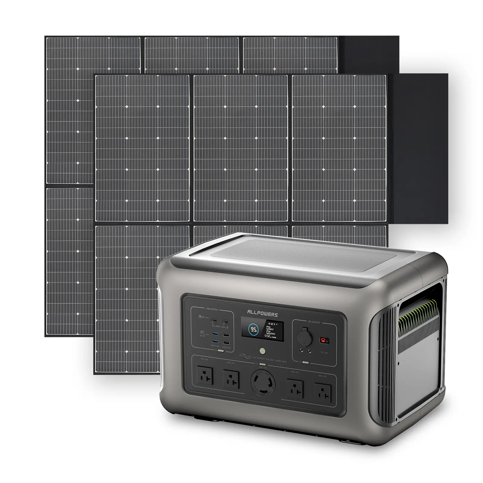ALLPOWERS Solar Generator Kit 3200W (R3500 + SP039 600W Solar Panel) - Image 9