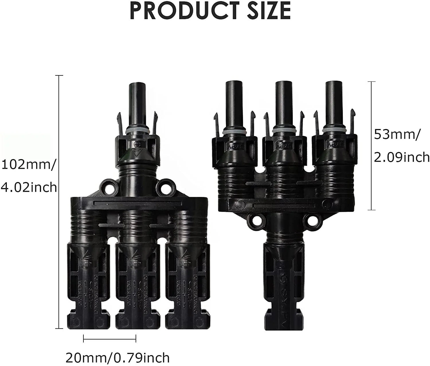 ALLPOWERS Solar Panel T Branch Connectors Solar Panel Parallel Connectors 1 to 3 Solar Connectors Plug Tool Kit - Image 5