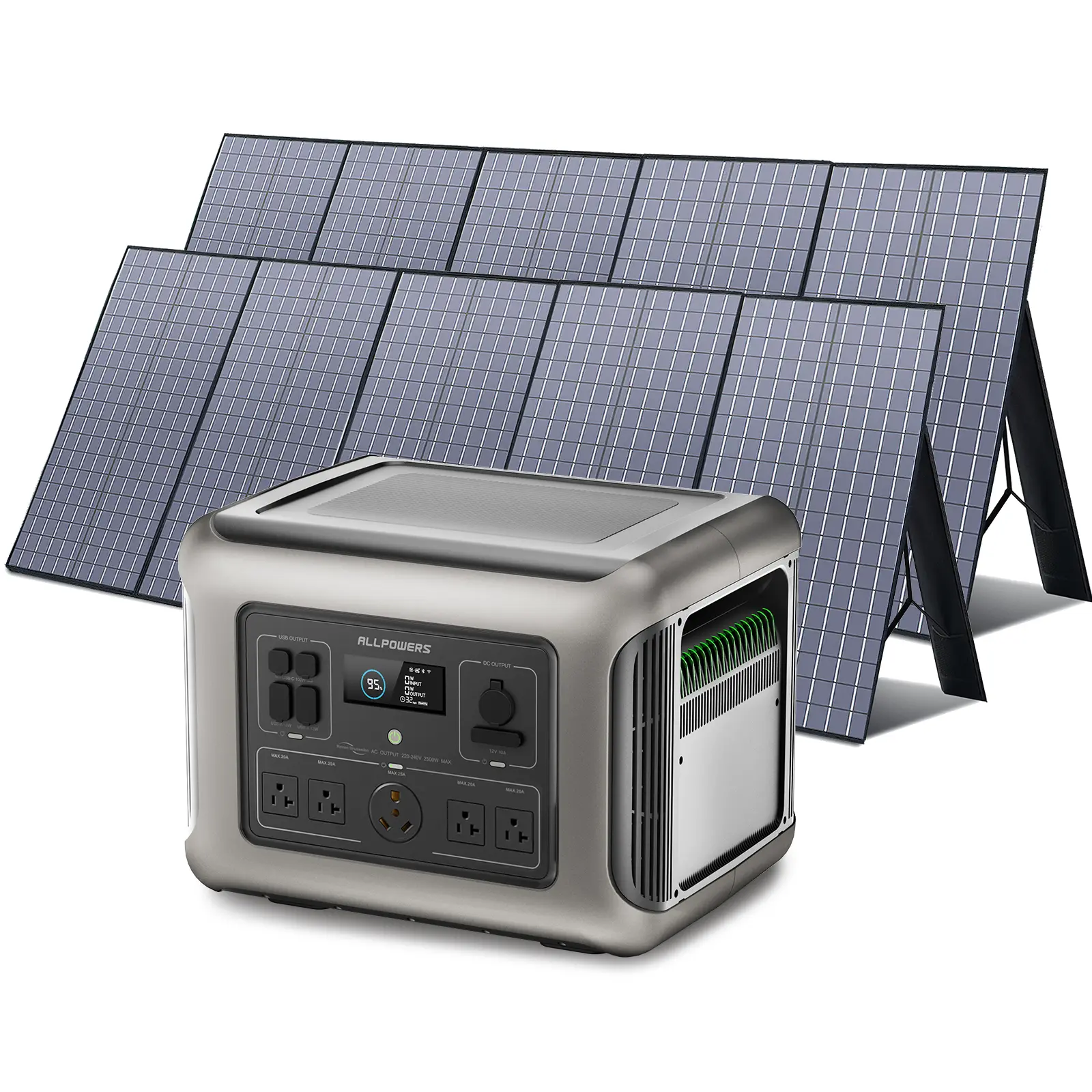 ALLPOWERS R2500 + 400W Solar Panel | 2500W Solar Generator Kit - Image 11