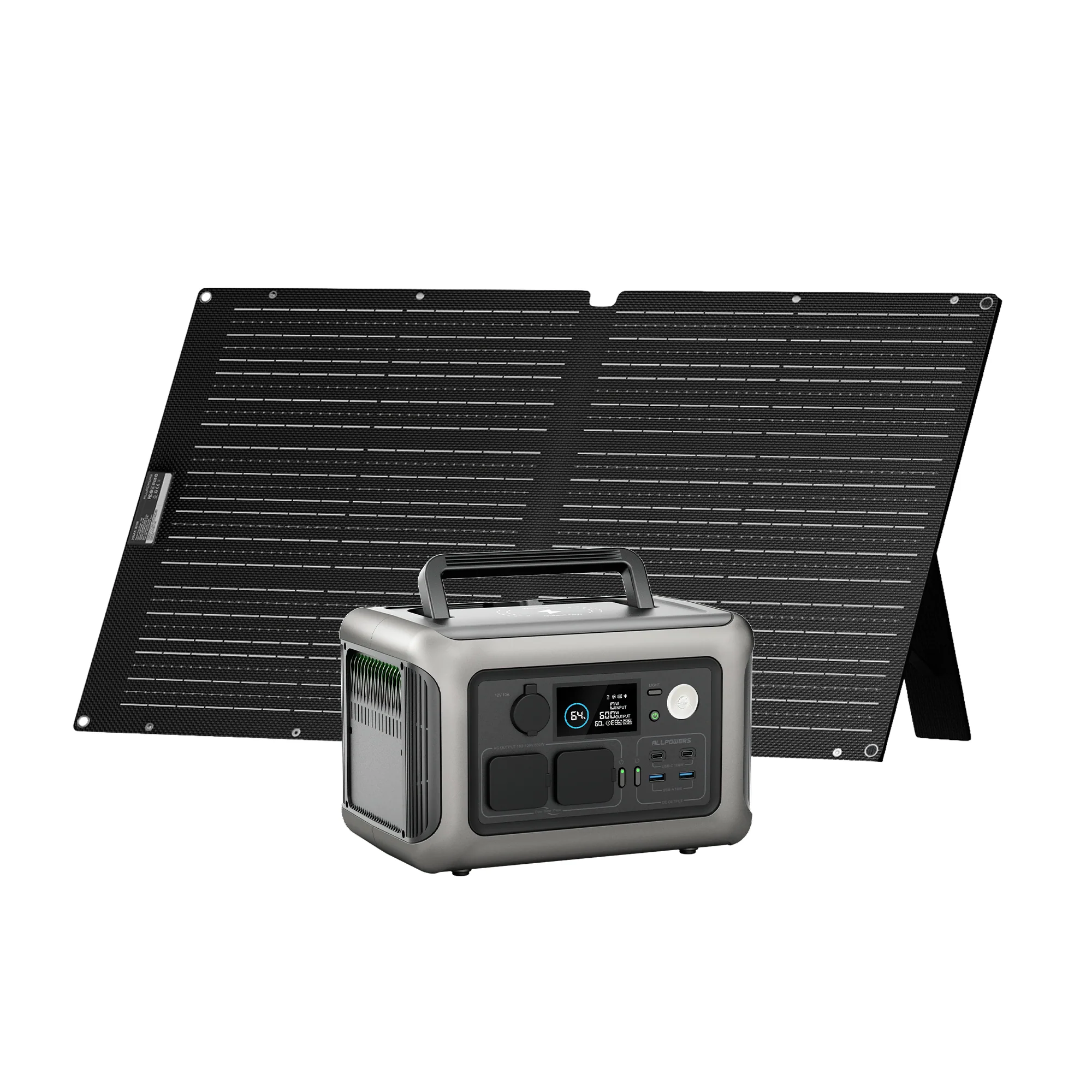 ALLPOWERS R600 + 100W Solar Panel | 600W Solar Generator Kit - Image 4