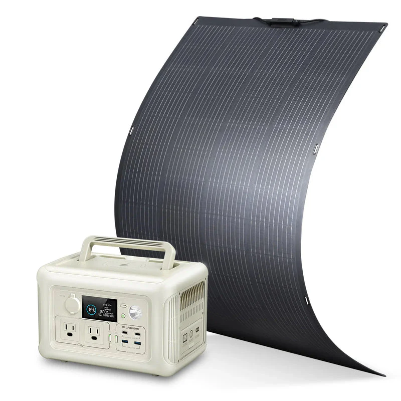ALLPOWERS R600 + 200W Solar Panel | 600W Solar Generator Kit - Image 5